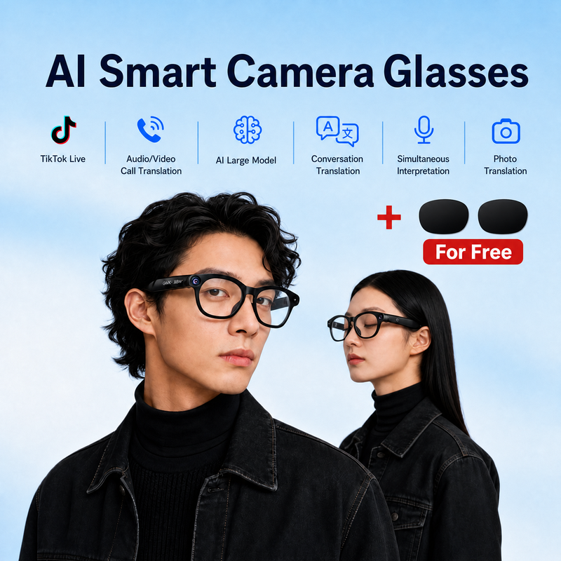 Audio Music Online Free - AI Smart Shooting Glasses, Support Douyin