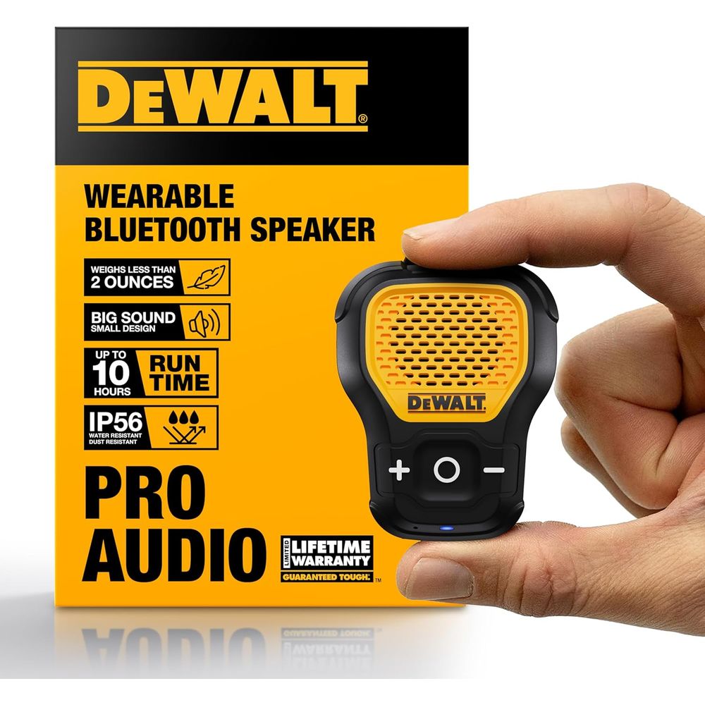 Audio Music Online Free - Water-Resistant Portable Bluetooth Speaker with Clip-On