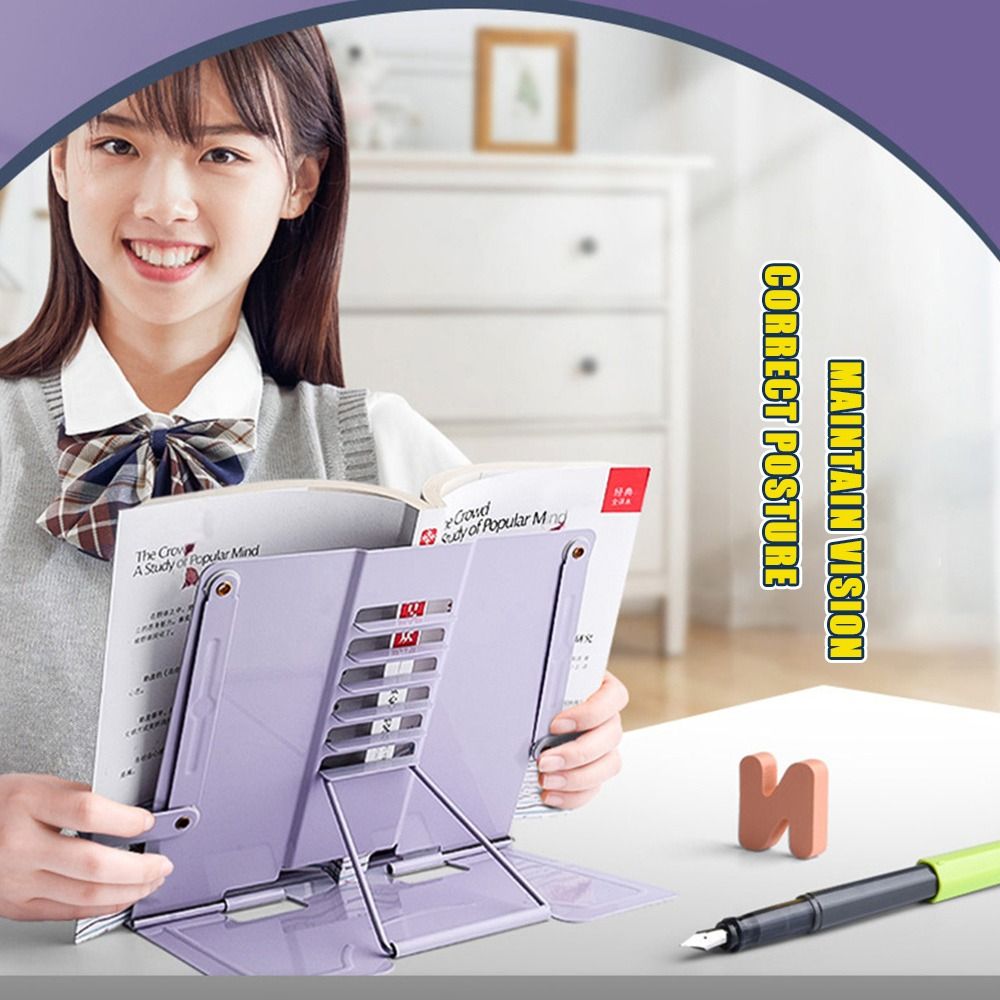 Music Stand Folding - High-quality Metal Book Reading Stand Adjustable