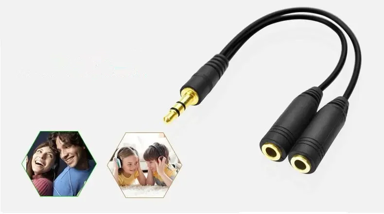 Headphone Splitter, 3.5mm Exte - огляд і ціна Audio Music Box