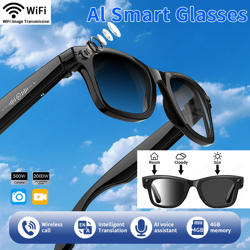 New Upgrade Smart Glasses 5MP  - огляд і ціна Audio Music Recognition