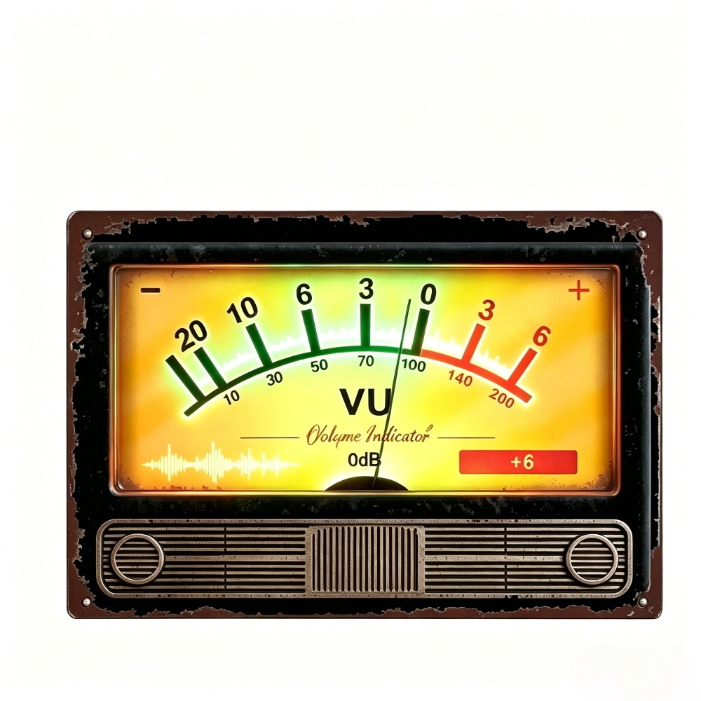 Retro VU volume indicator meta - огляд і ціна Audio Music Logo