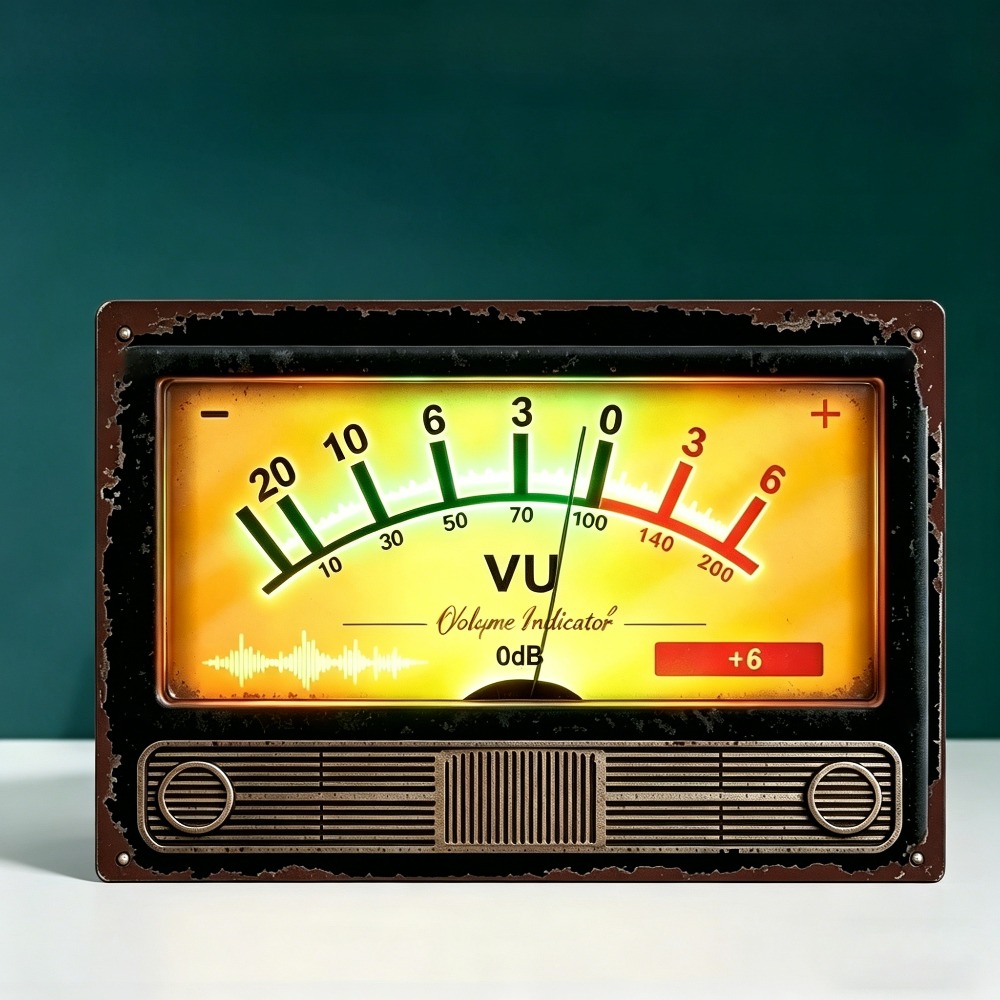 Retro VU volume indicator meta - огляд і ціна Audio Music Logo