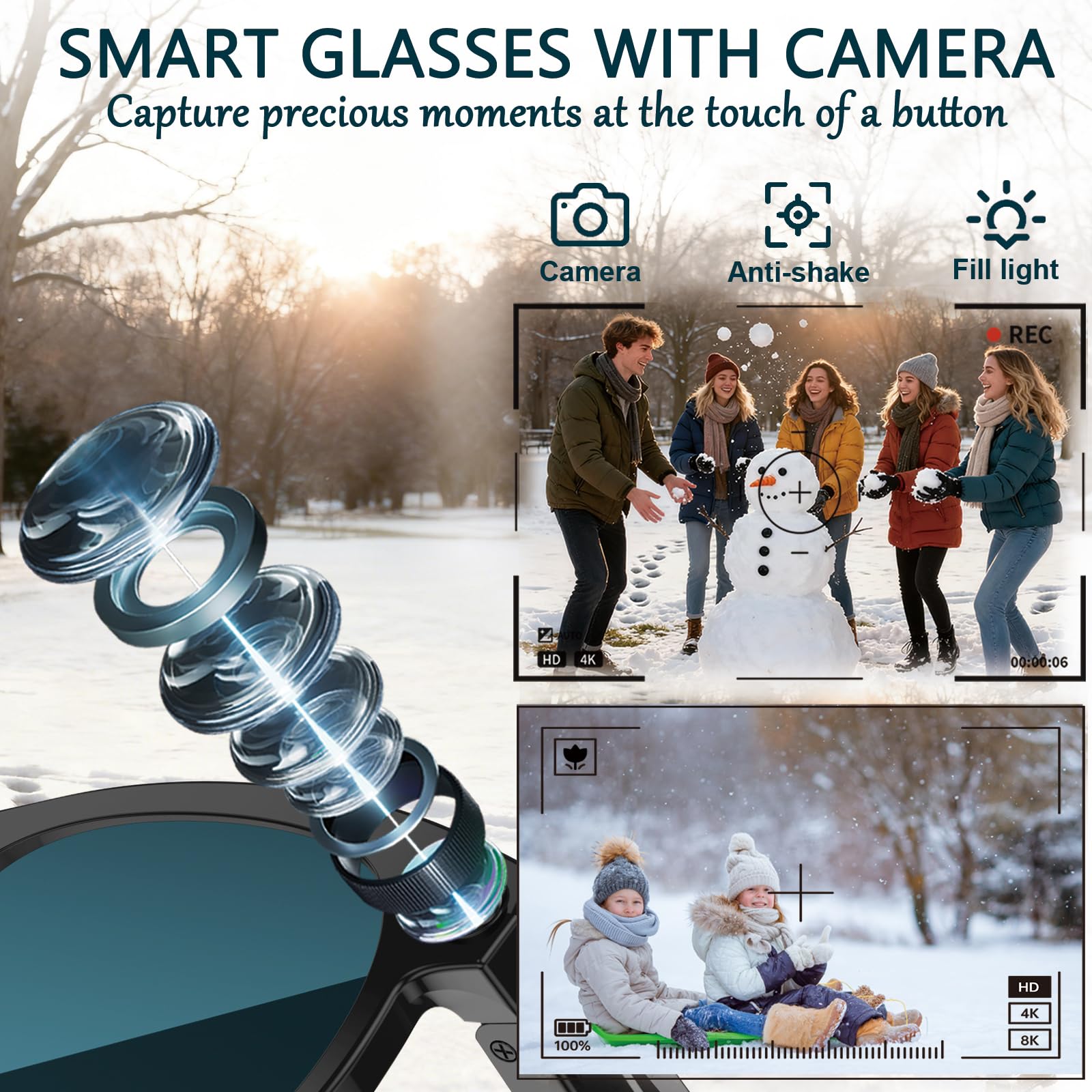 Black Smart Ai Glasses for Men - огляд і ціна Audio Musically