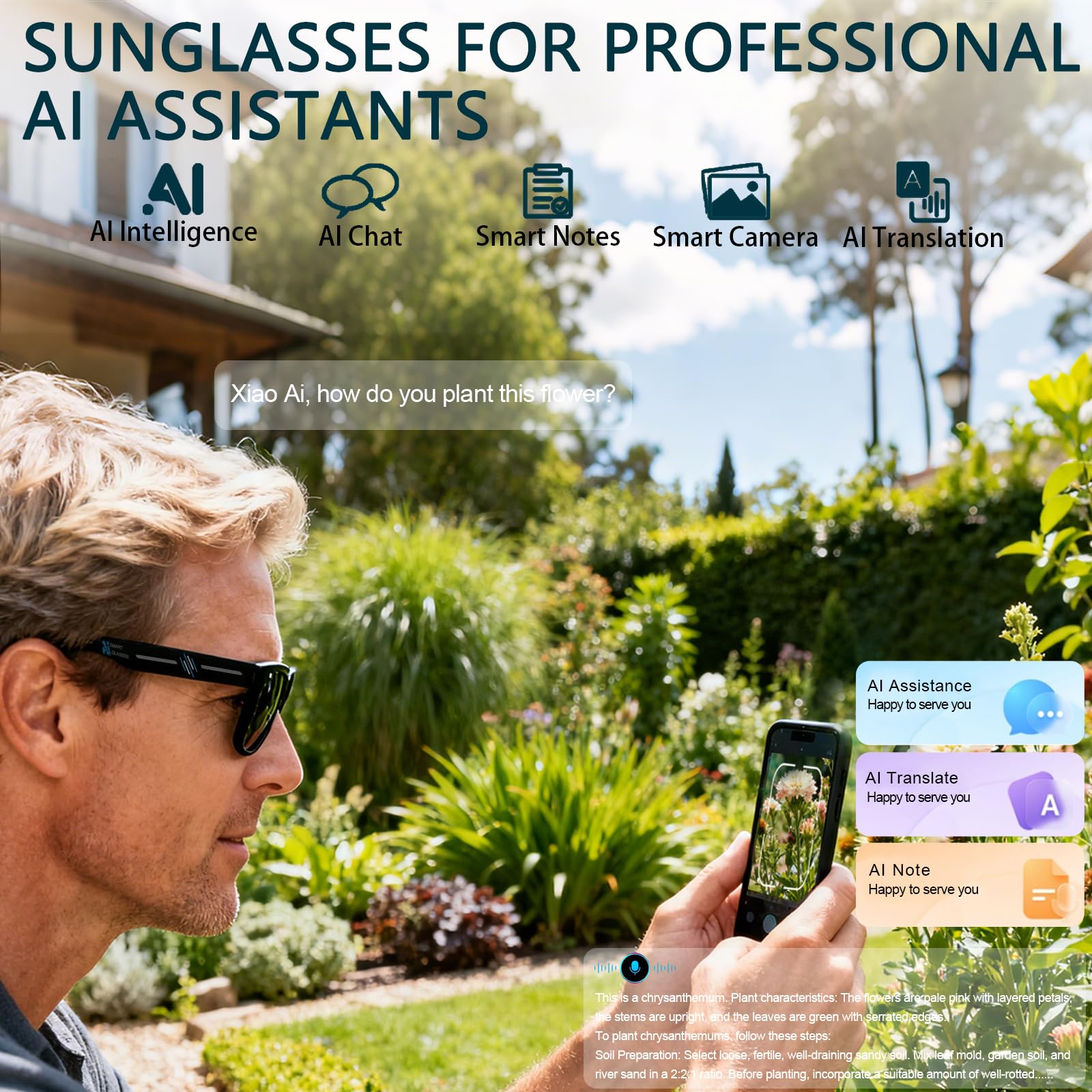 Black Smart Ai Glasses for Men - огляд і ціна Audio Musically