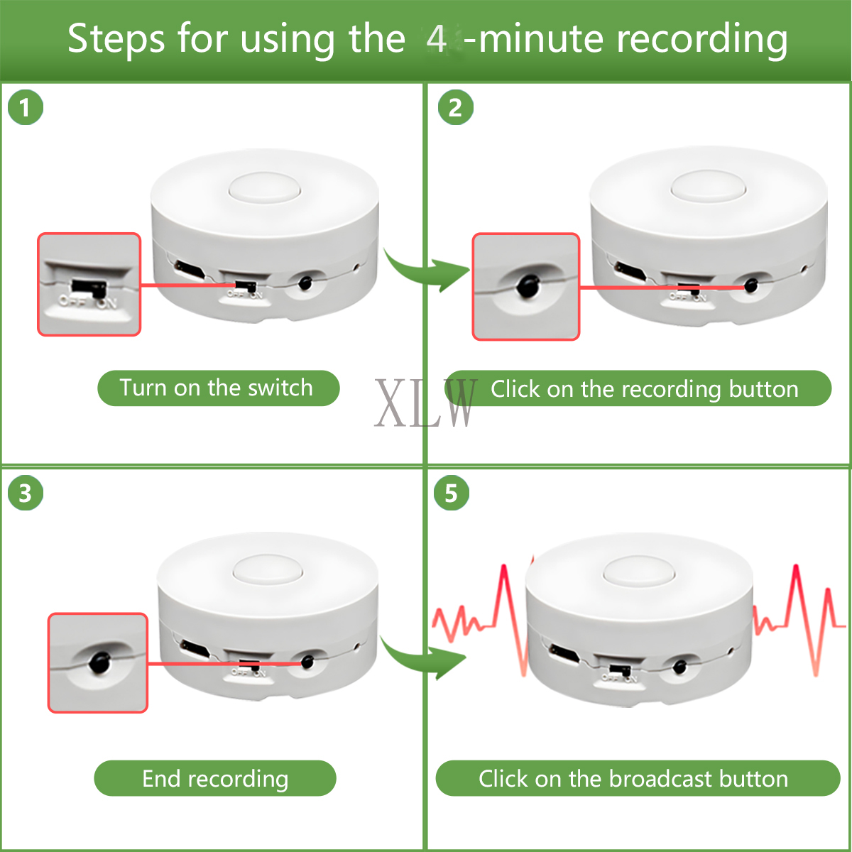 4M Voice Recording Button for  - огляд і ціна Audio Music Box