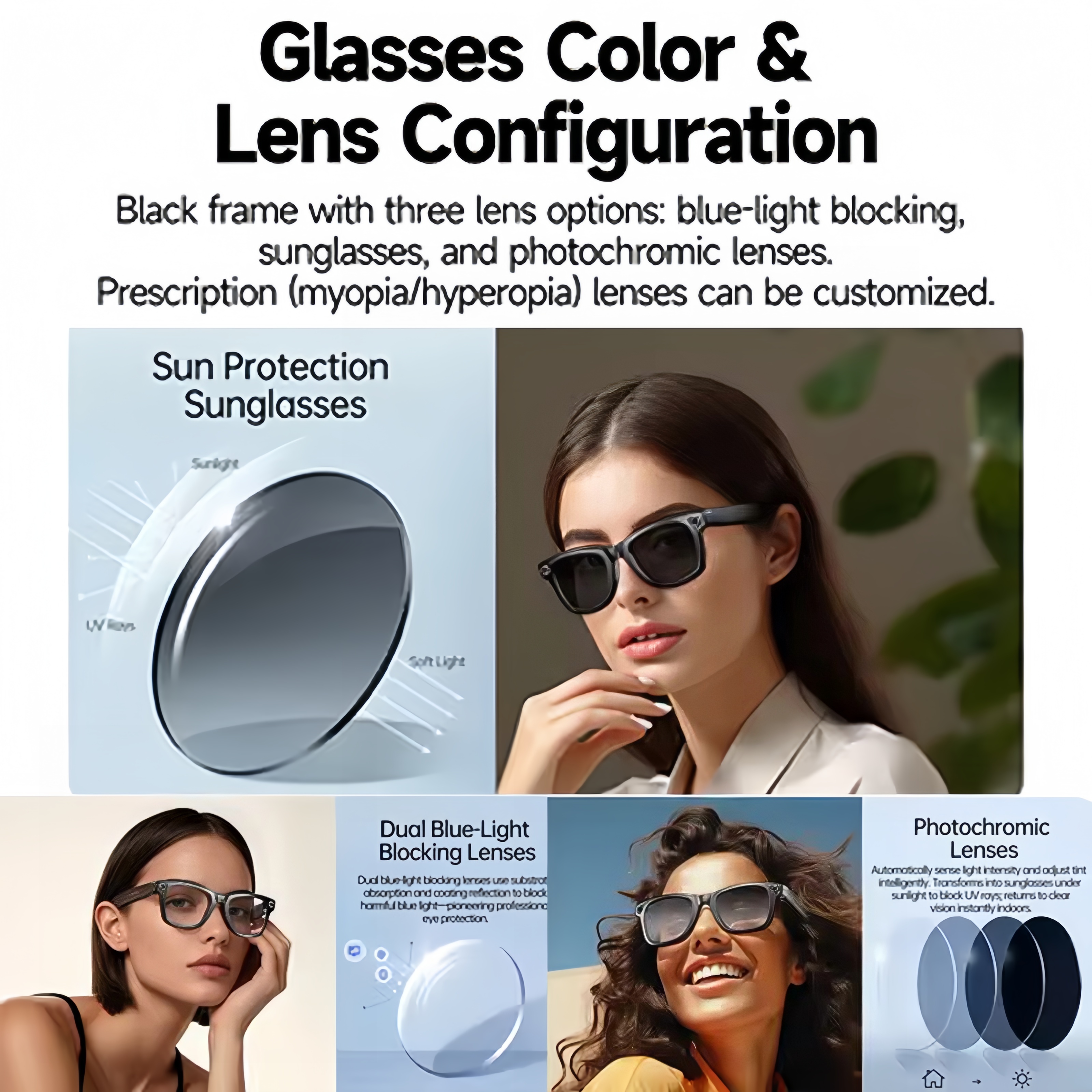 AI Smart Glasses with Camera 4 - огляд і ціна Audio Music Recognition