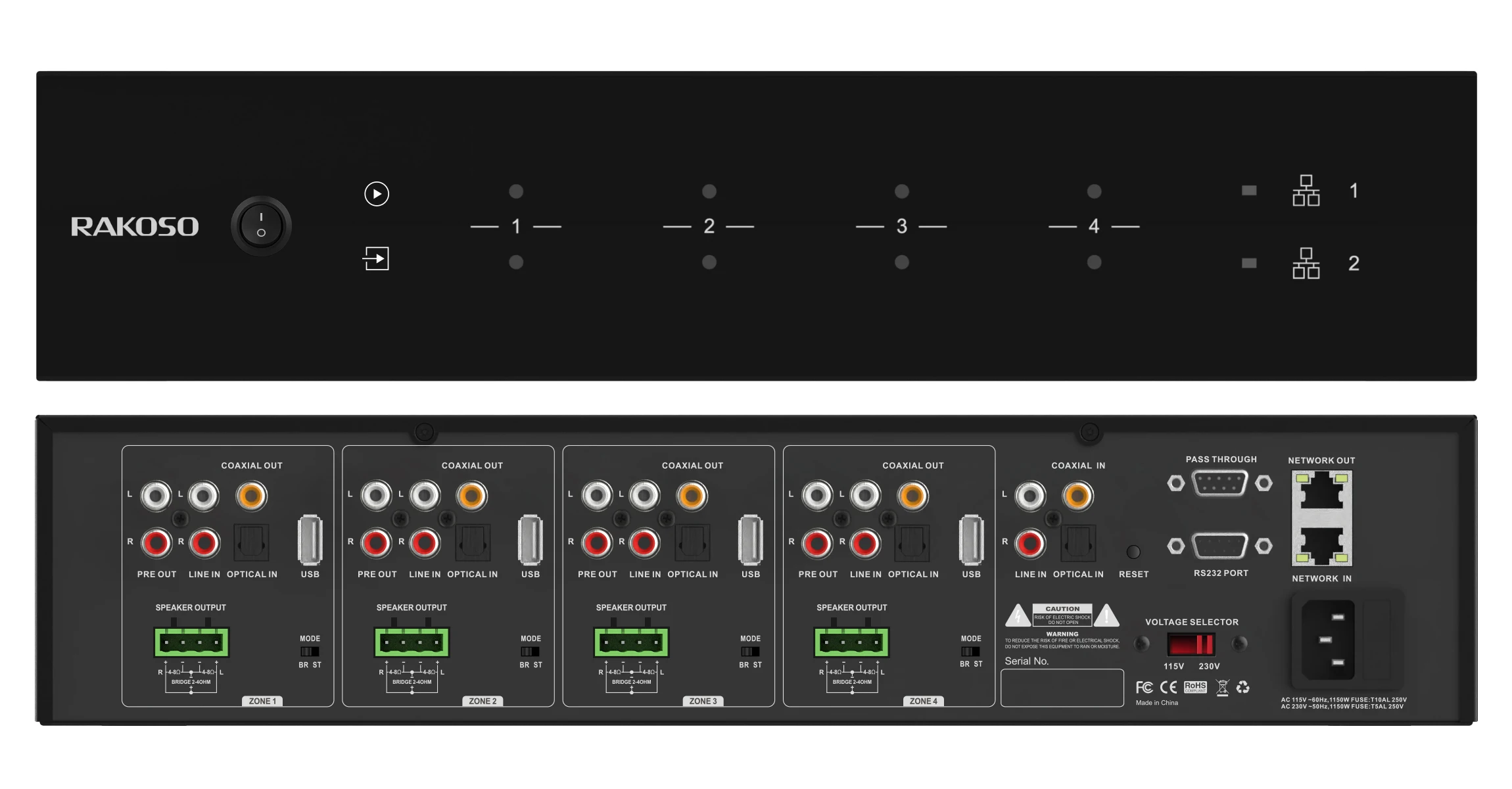 HA400 4 Zone Amplifier 4CH Dig - огляд і ціна Audio Music Online Free