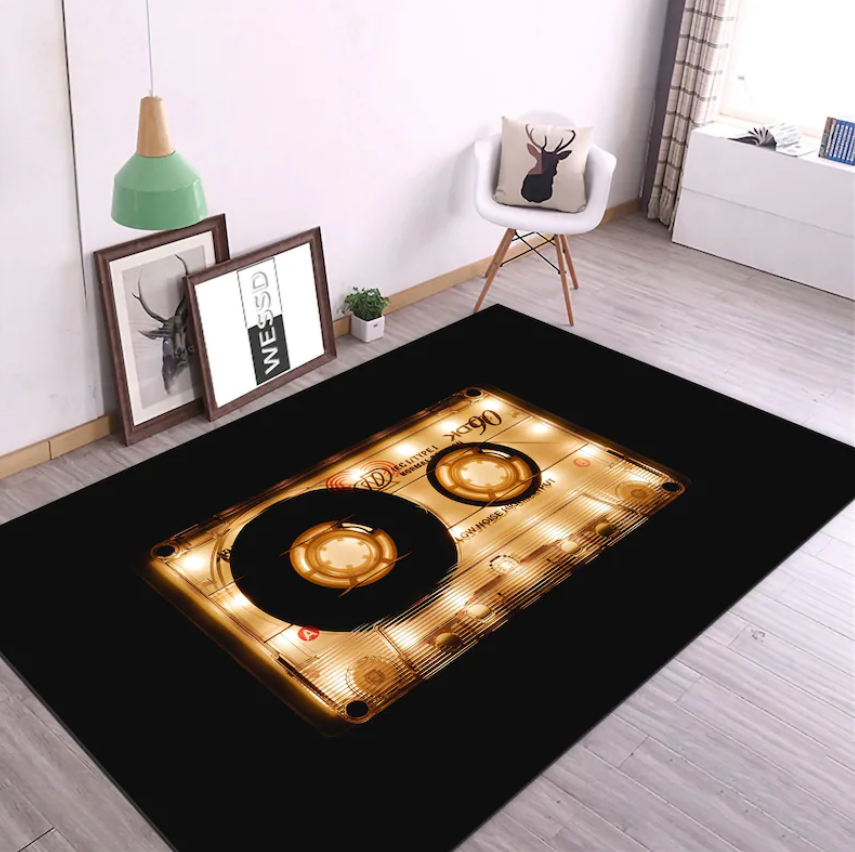 Retro Cassette Tape Rug Colorf - огляд і ціна Audio Vibes Music