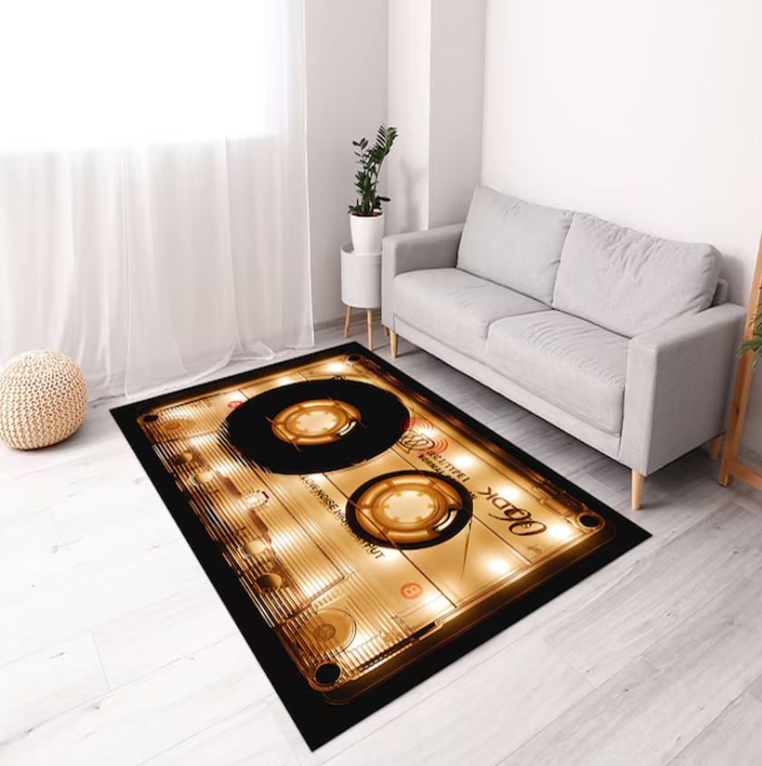 Retro Cassette Tape Rug Colorf - огляд і ціна Audio Vibes Music