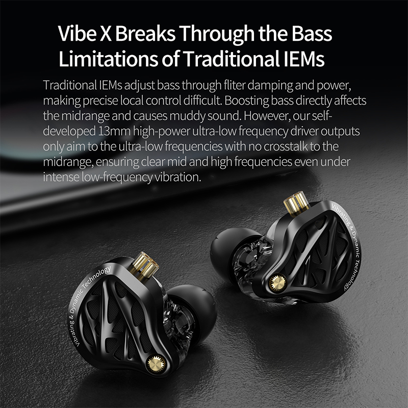 KZ Vibe-X Earphone Low Frequen - огляд і ціна Audio Vibes Music