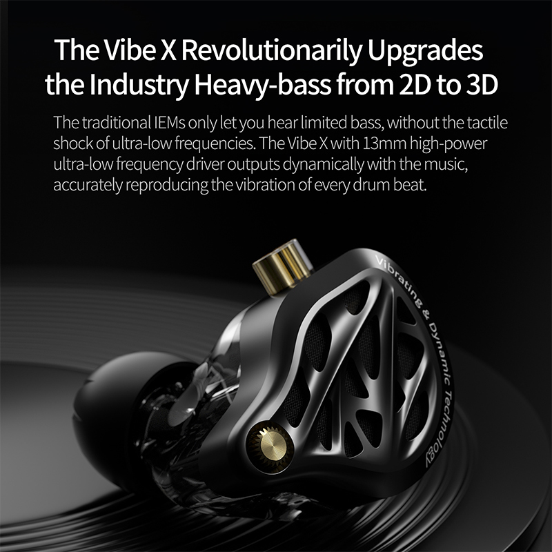 KZ Vibe-X Earphone Low Frequen - огляд і ціна Audio Vibes Music