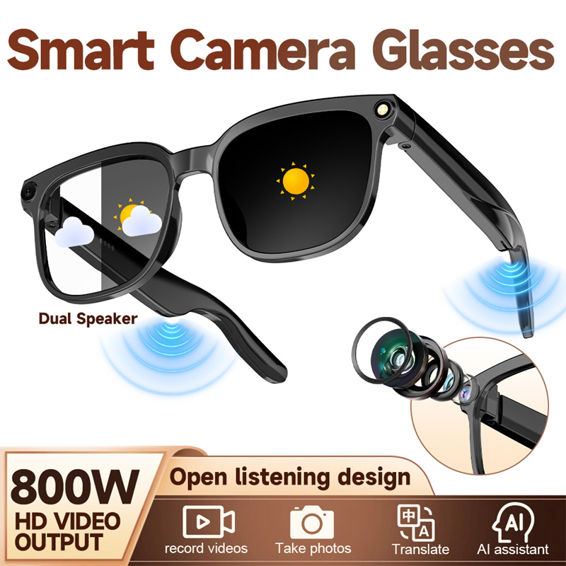 AI Smart Glasses with Camera 4 - огляд і ціна Audio Music Recognition