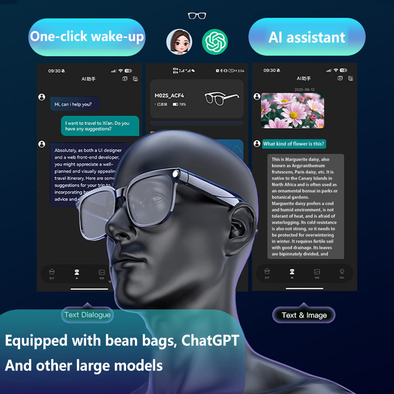 AI Smart Glasses with Camera 4 - огляд і ціна Audio Music Recognition